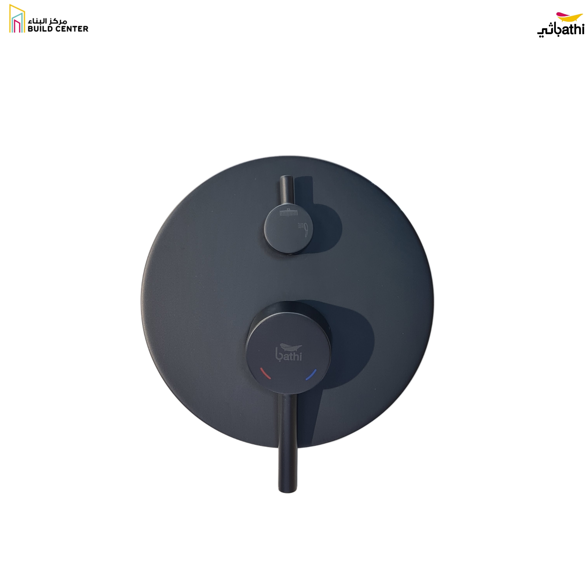 CS042-M Round Black Brass Concealed Mixer - 7 Years