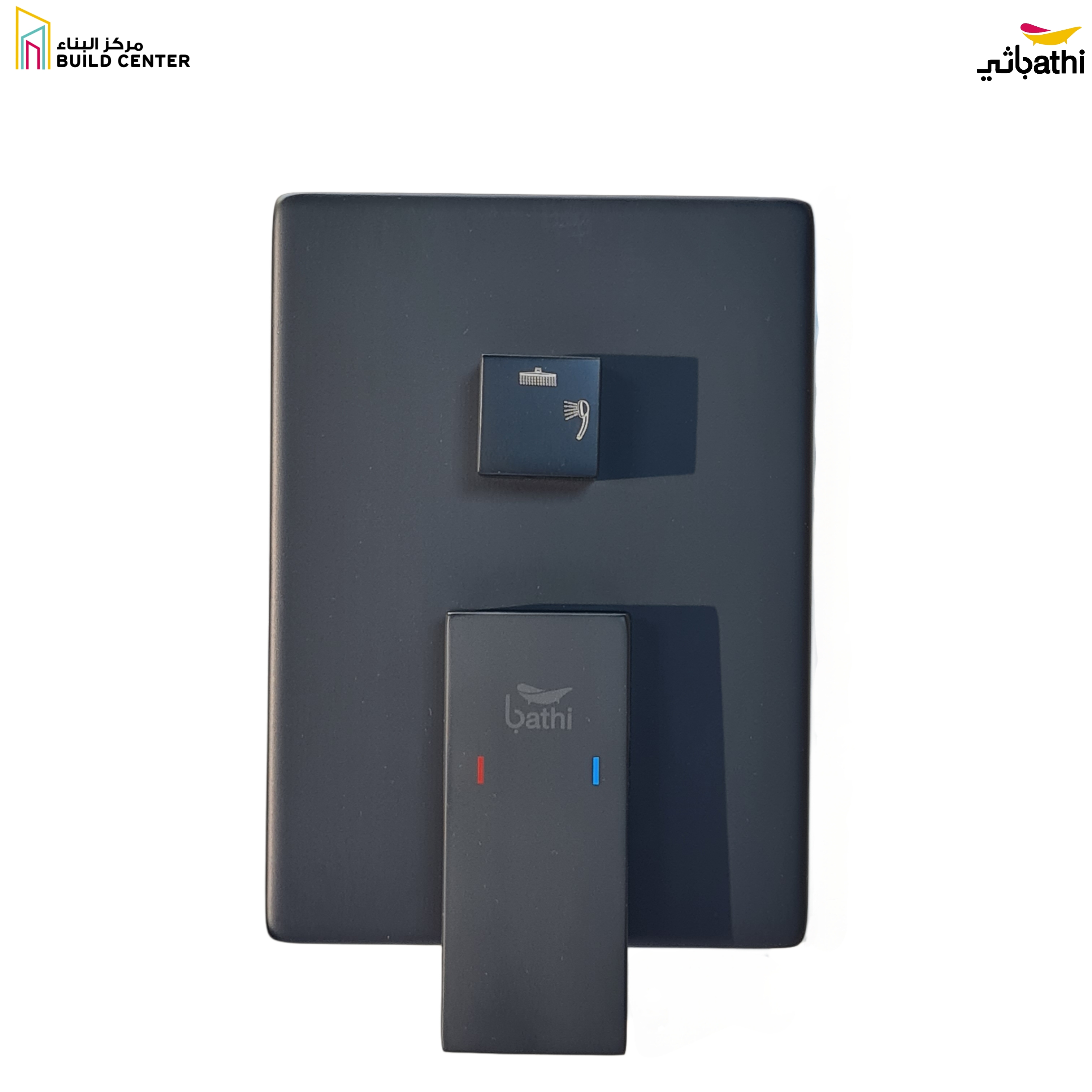 CS040-M Square Black Brass Concealed Mixer- 7 Years